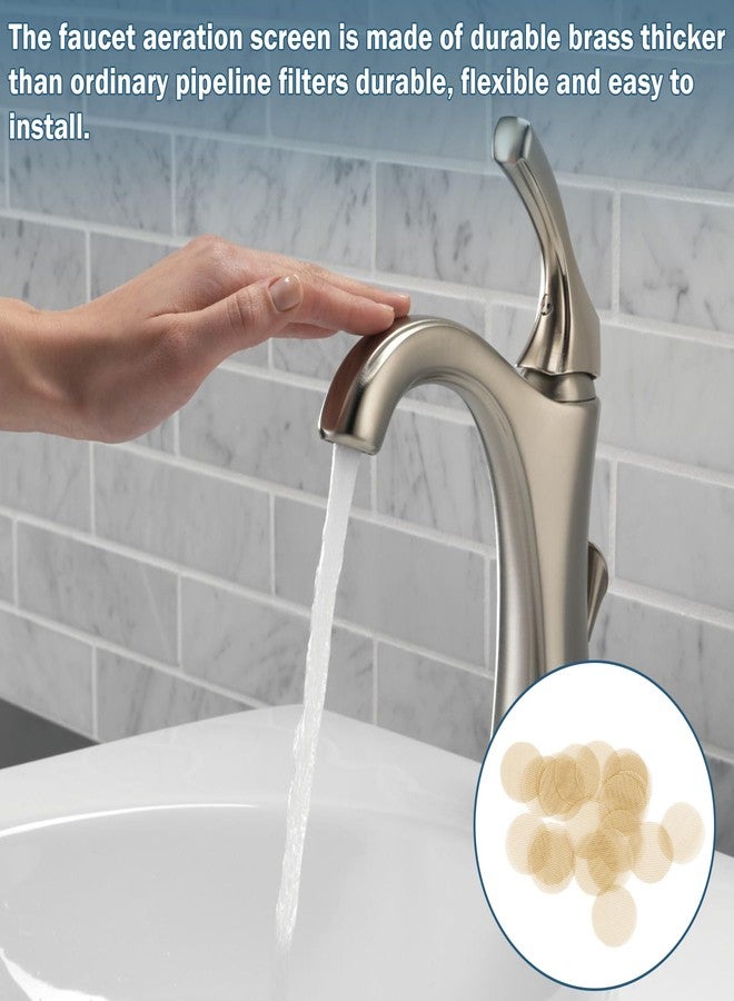 superbobi PLUMBING FAUCET AERATOR SCREENS BRASS Fits 13/16 in. faucet retainer 20pcs - Image 4