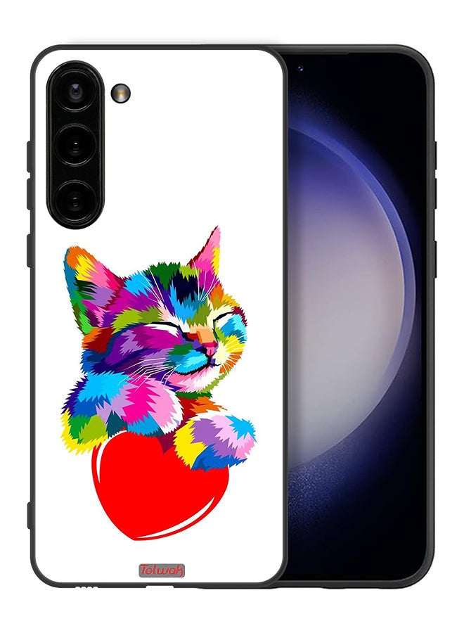 Tolwak Samsung Galaxy S23 Plus 5G Protective Case Cover Colourful Kitten - Image 2