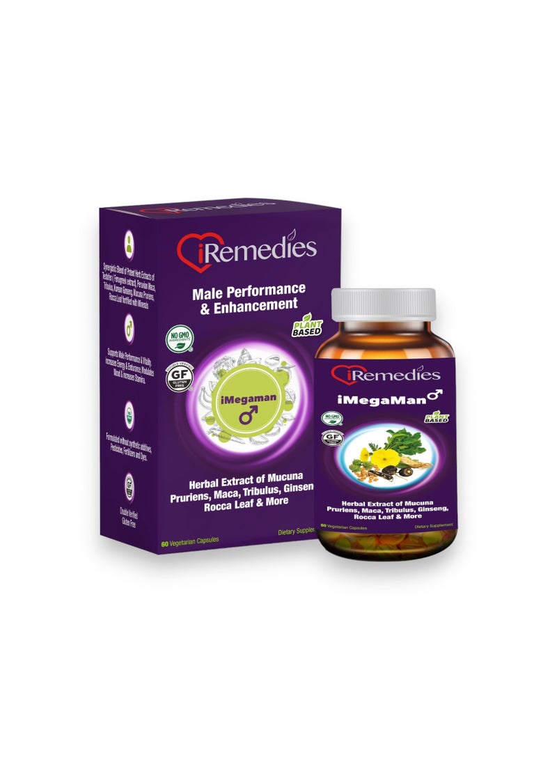 iRemedies iMegaman 60 vegetarian Capsule 30 Servings