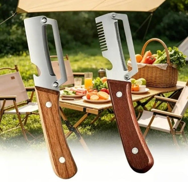 LDQ 2 PCS Stainless Steel Vegetable Peeler and Grater Set  Multi-Purpose Fruit & Vegetable Slicer Heavy-Duty Kitchen Tool - Image 2