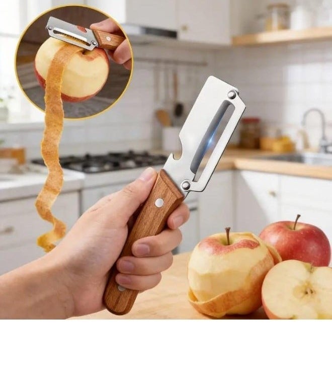 LDQ 2 PCS Stainless Steel Vegetable Peeler and Grater Set  Multi-Purpose Fruit & Vegetable Slicer Heavy-Duty Kitchen Tool - Image 3