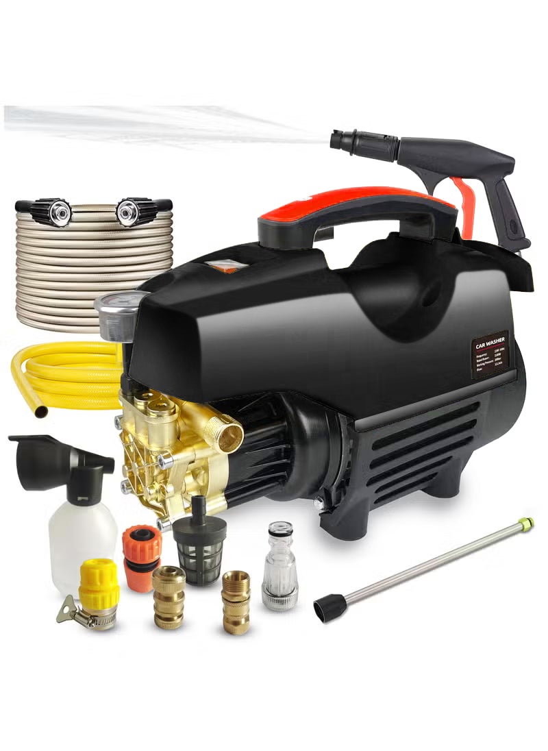 EzzySo Electric Pressure Washer 3500 Psi Pressure Washers, Car Washer Pressure Pump,Detachable Water Gun, Electric Pressure Washers for Cleaning Cars, Fences, Pool - Image 1