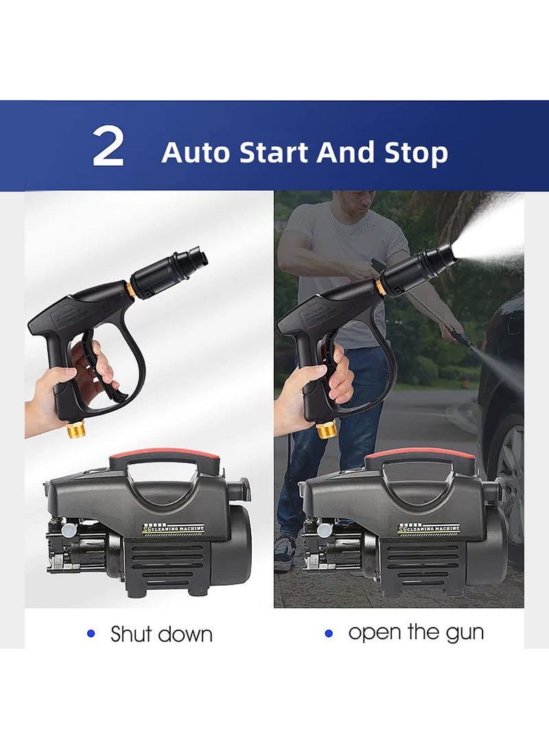 EzzySo Electric Pressure Washer 3500 Psi Pressure Washers, Car Washer Pressure Pump,Detachable Water Gun, Electric Pressure Washers for Cleaning Cars, Fences, Pool - Image 3