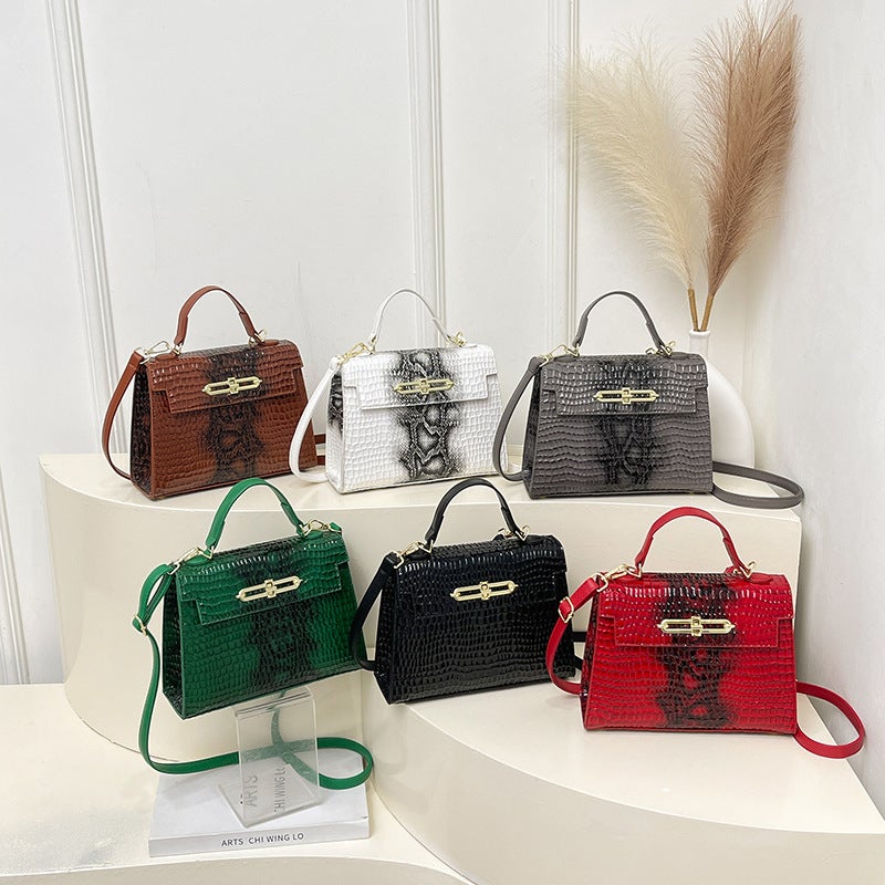 Women'S Bag Snake Pattern Personalized Fashion Commuter Texture Single Shoulder Crossbody Handbag For Women - Image 2