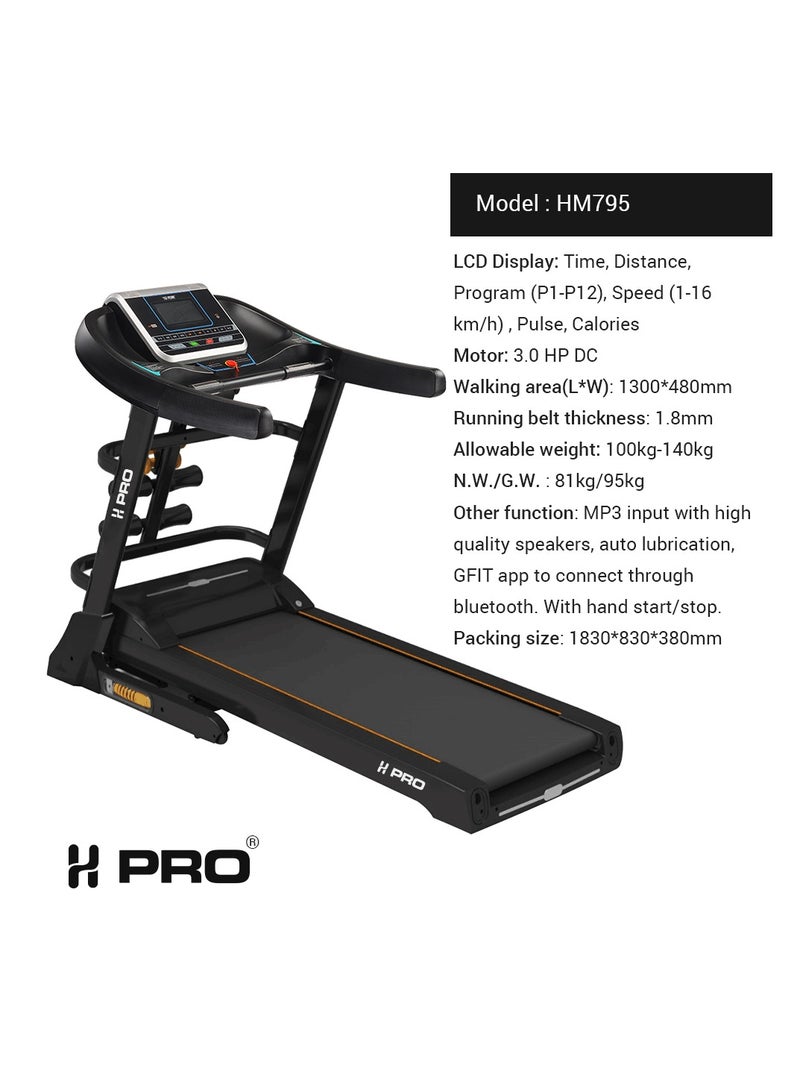 H PRO Pro Hm795 Elite Treadmill| Designed For Comfort And Durability - Image 3