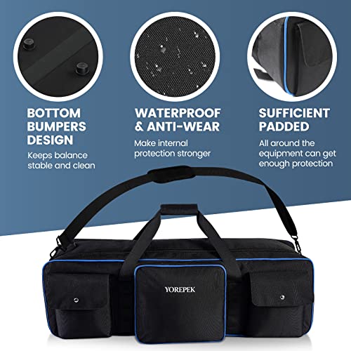 YOREPEK Tripod Carrying Case Bag, Light Stand Bag with 2 Protective Padding, 30.5" Large Photo Studio Equipment Case fit Tripods, Monopods, Speaker Stands, Boom Stands, Camcorder, Mic Stands, Travel - Image 5