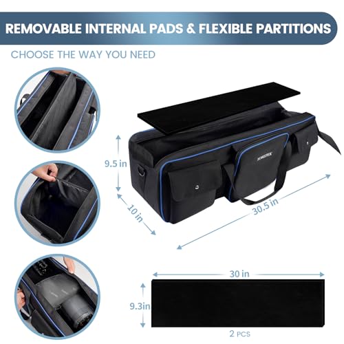 YOREPEK Tripod Carrying Case Bag, Light Stand Bag with 2 Protective Padding, 30.5" Large Photo Studio Equipment Case fit Tripods, Monopods, Speaker Stands, Boom Stands, Camcorder, Mic Stands, Travel - Image 2