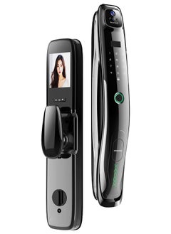 ALINK Smart Door Lock Smart Lock ,Palm Print Unlock, Two way audio, Fingerprint Door Lock ,WiFi Door Lock With 6068 Mortise, Tuya App Control,Color grandminor, Model M3L  - Image 1