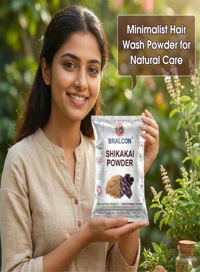 BRALCON Shikakai Powder 100gm for Frizzy, Soft & Shiny Hair Acacia Concinna for Hair Care Strengthening Nourish Conditioner & Cleanser 100% Natural Product - Image 5