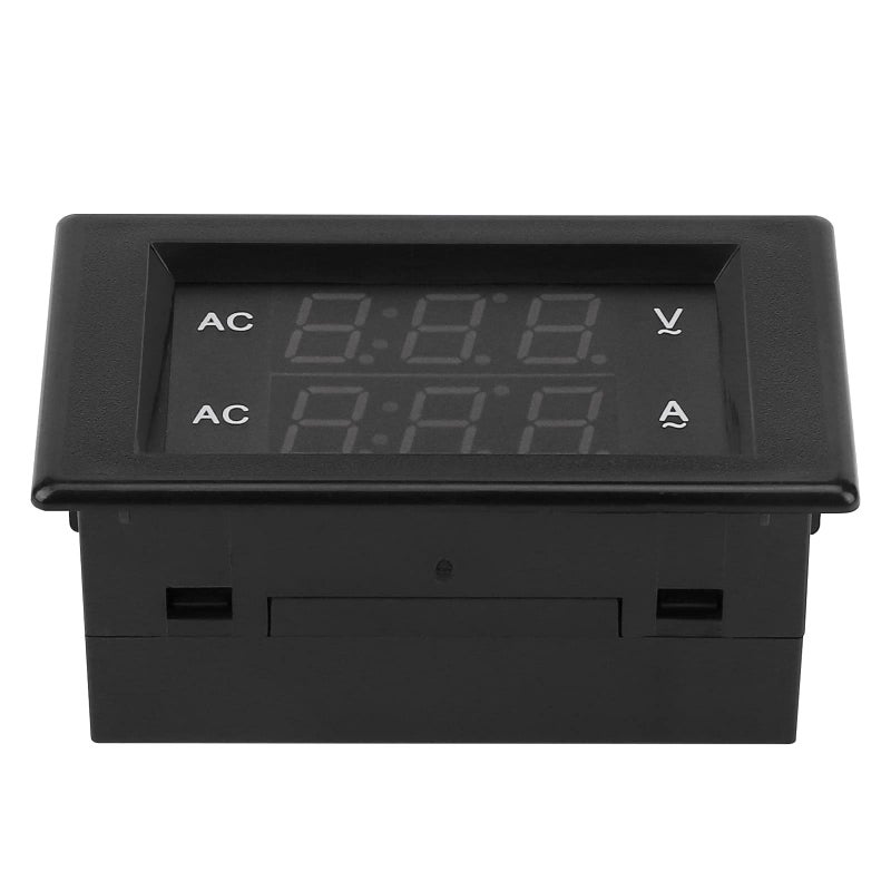 DROK Volt Amp Meter, AC 500V 100A Digital Voltmeter Ammeter Panel, 0.39 Inches LED 2in1 Multimeter, 2-Wire Voltage Amperage Tester Gauge with Current Transformer - Image 5