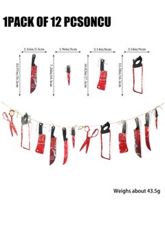 Banner Props Fake Knife Blood Knife Pendant Pull Flag Haunted House Decoration Props Suitable for Haunted House Bar Indoor and Outdoor Courtyard Decoration Hanging Banner - pzsku/ZB48CCE5ABC6D2FCA2E76Z/45/_/1725868459/3b1a5c19-8a6e-4fe7-a8ac-ac5fd259e029