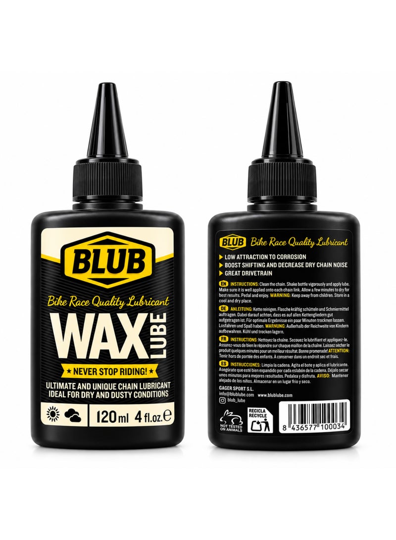 BLUB Wax Lube 120ml | Mountain Bike and Road Bike Chain Wax | Bicycle Chain Oil, MTB Bike Grease | Bicycle Chain Lubricant, Bike Wax | Bicycle Chain Wax - Image 3
