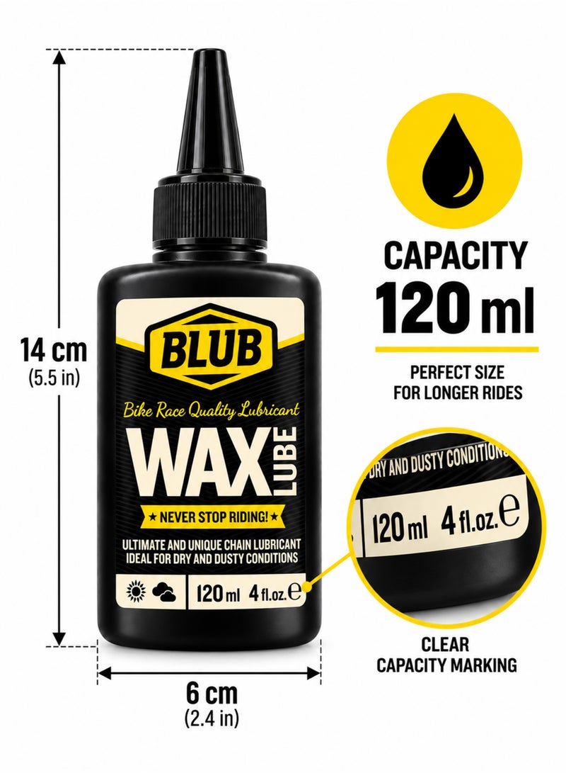 BLUB Wax Lube 120ml | Mountain Bike and Road Bike Chain Wax | Bicycle Chain Oil, MTB Bike Grease | Bicycle Chain Lubricant, Bike Wax | Bicycle Chain Wax - Image 5