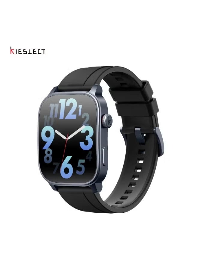 كيسلكت ساعة ذكية KS3 مزودة بشاشة AMOLED منحنية مقاس 2.1 بوصة ونظام تحديد المواقع العالمي (GPS) وتدعم الاتصال عبر البلوتوث - أسود - Image 1