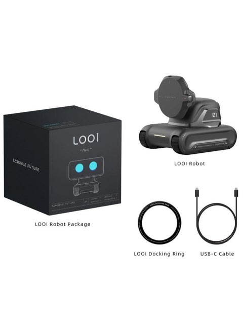 LOOI Smart Robot Companion – Interactive AI Robot with App Control, Motion, Facial Expressions & Learning Features – Compatible with Smartphones