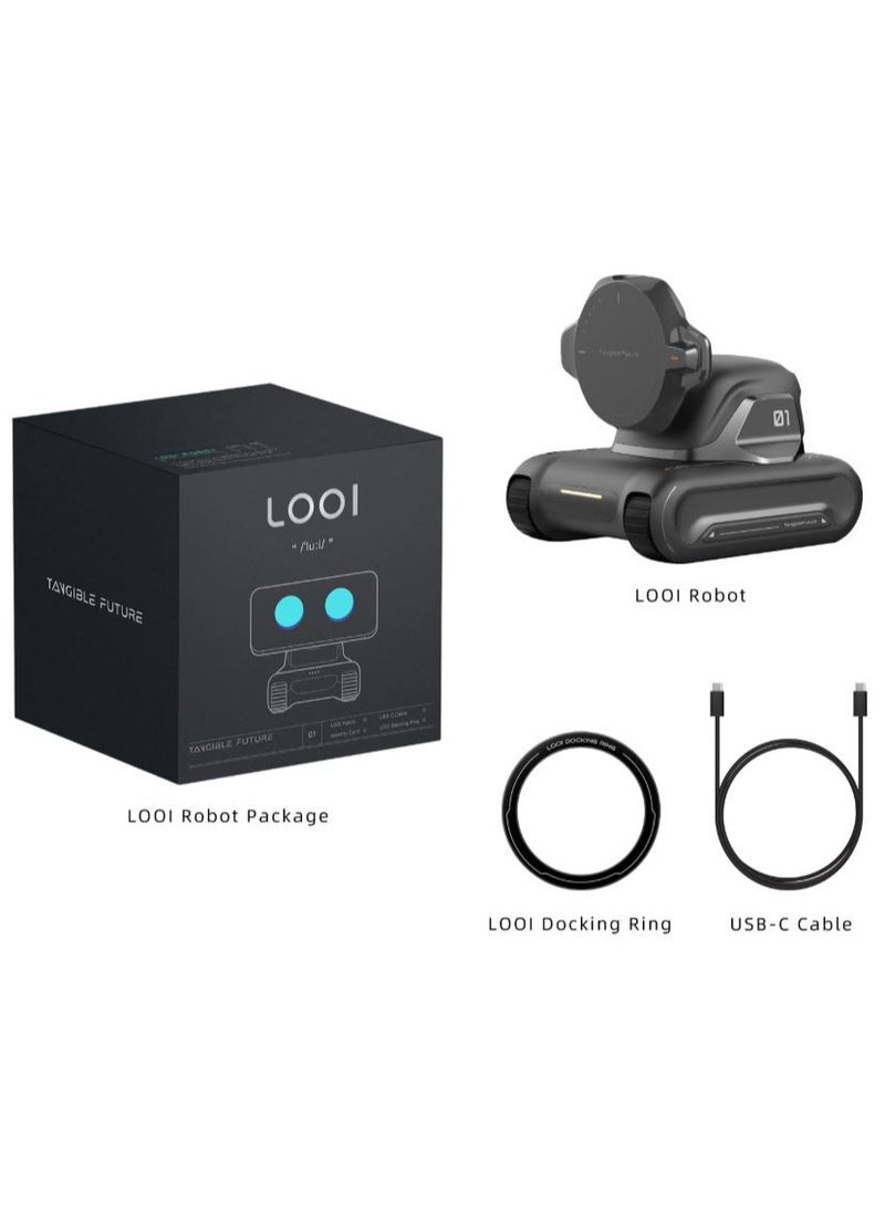 LOOIKOOS LOOI Smart Robot Companion – Interactive AI Robot with App Control, Motion, Facial Expressions & Learning Features – Compatible with Smartphones  - Image 1