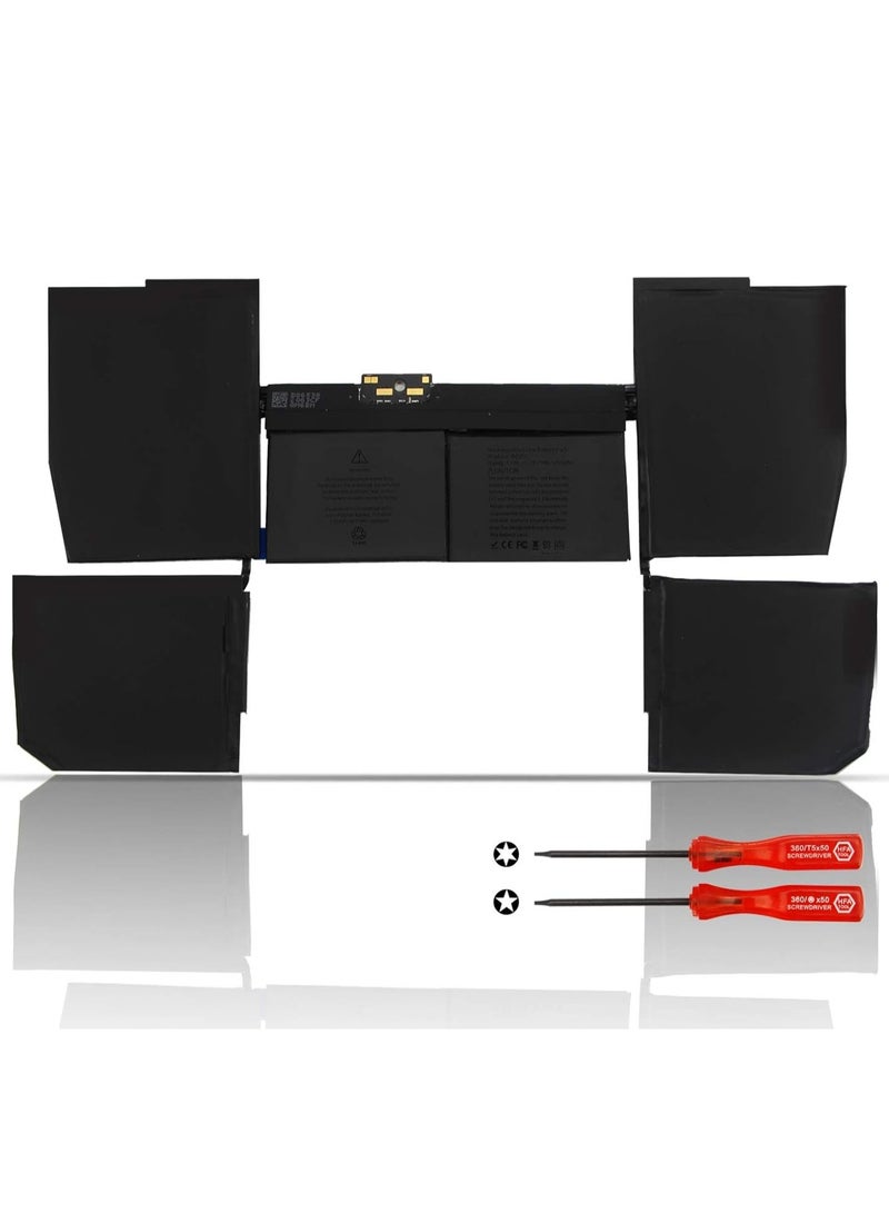 A1527 A1705 Battery for MacBook Retina 12-inch A1534 Early 2015 2016 Mid-Mate 2017 BTO/CTO EMC 2746 2991 3099 MF865LL/A MF855LL/A MJY32LL/A MJJY32LL/A Y42LL/A 7.55V Lithium - Image 1