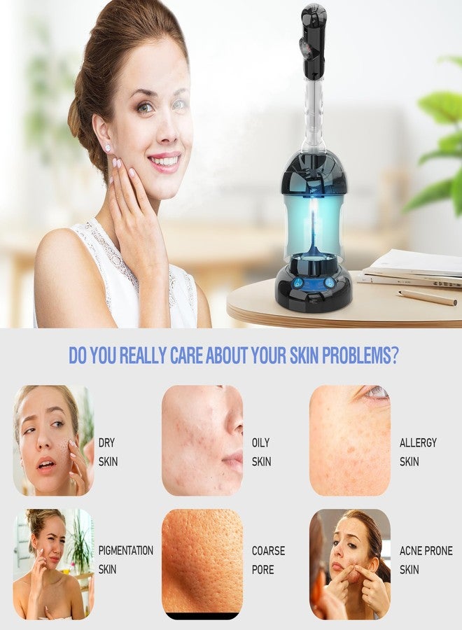 Kingsteam Facial Steamer - Ozone Steamer with Extendable Arm - Professional Nano Ionic Facial Steamer for Deep Cleaning - Portable for Personal Care Use at Home or Salon - Image 2
