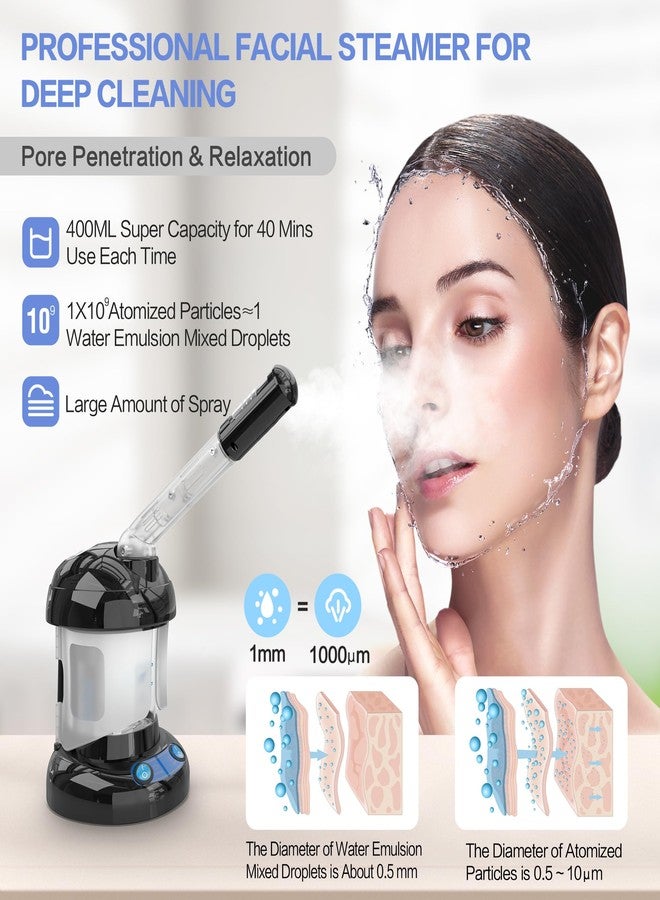 Kingsteam Facial Steamer - Ozone Steamer with Extendable Arm - Professional Nano Ionic Facial Steamer for Deep Cleaning - Portable for Personal Care Use at Home or Salon - Image 3