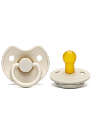 Natural Latex Round Head Pacifier (White)