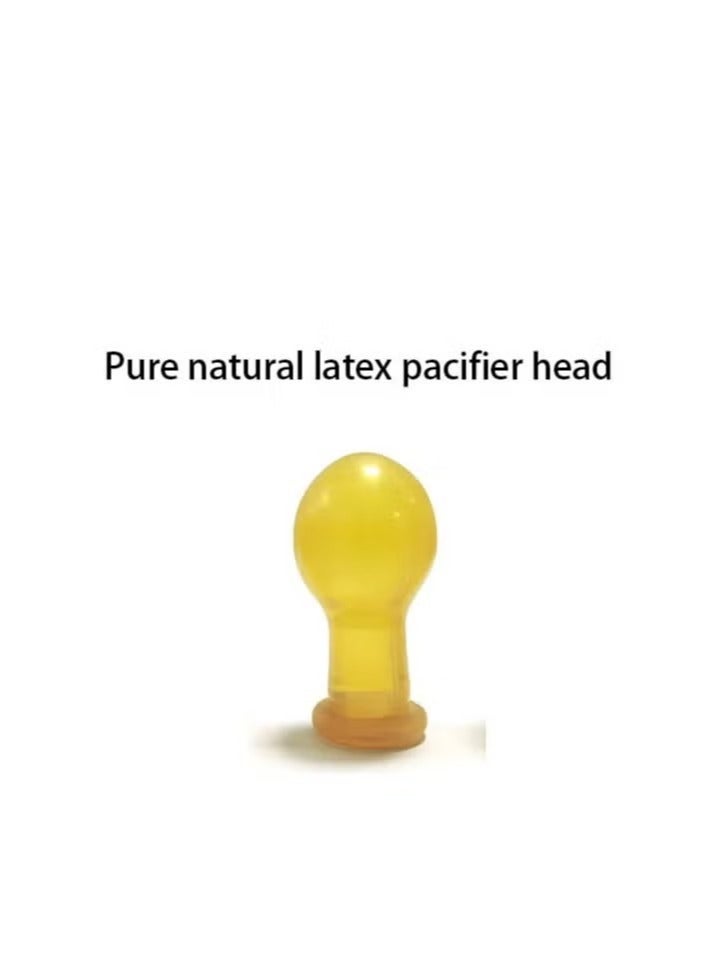 joybuy Natural Latex Pacifier, Newborn Baby Pacifier, Pacifier for Baby, Baby Latex Pacifier, Super Soft Sleeping Pacifier, With Storage Packing, Natural Latex Round Head Pacifier (White) - Image 5