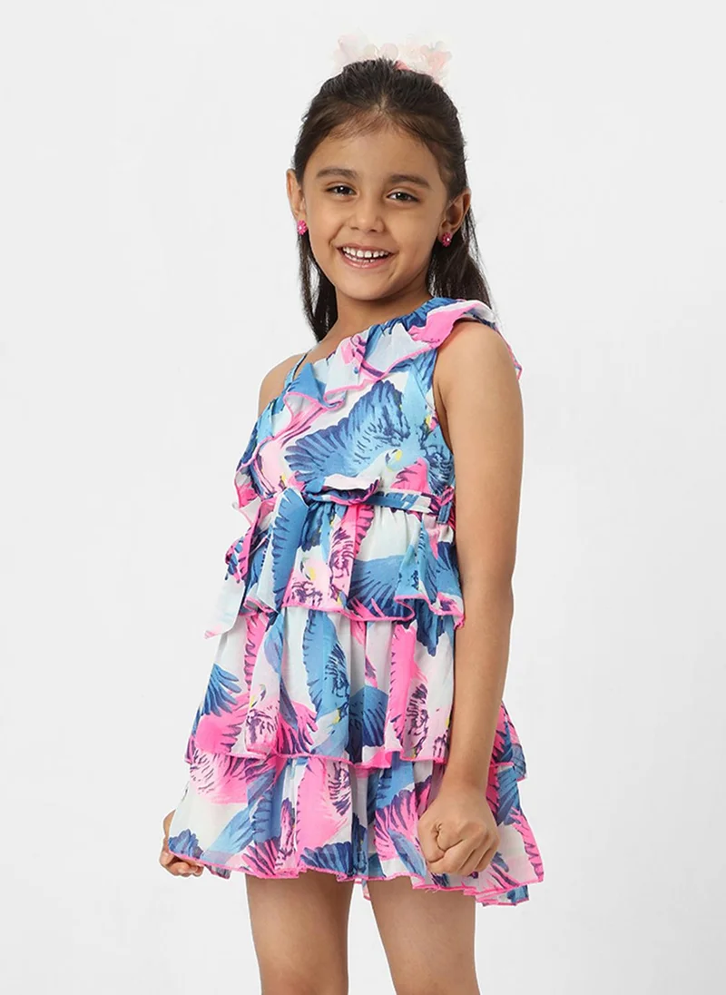 Nautinati Nautinati Girls' Printed Sleeveless Dress