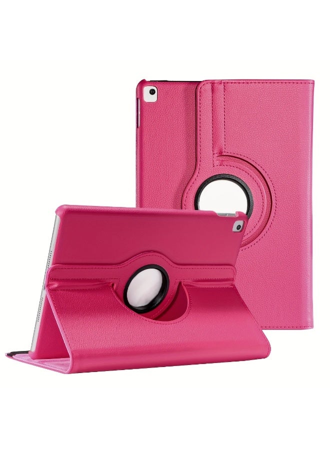 360 Degree Rotating Stand Auto Sleep/Wake Folio Leather Smart Cover for Apple iPad Pro 9.7in 2016 (Hot Pink) - Image 1