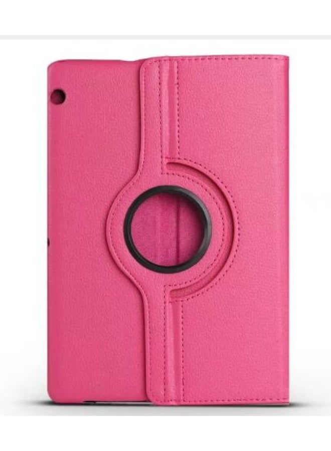 360 Degree Rotating Stand Auto Sleep/Wake Folio Leather Smart Cover for Apple iPad Pro 9.7in 2016 (Hot Pink) - Image 2