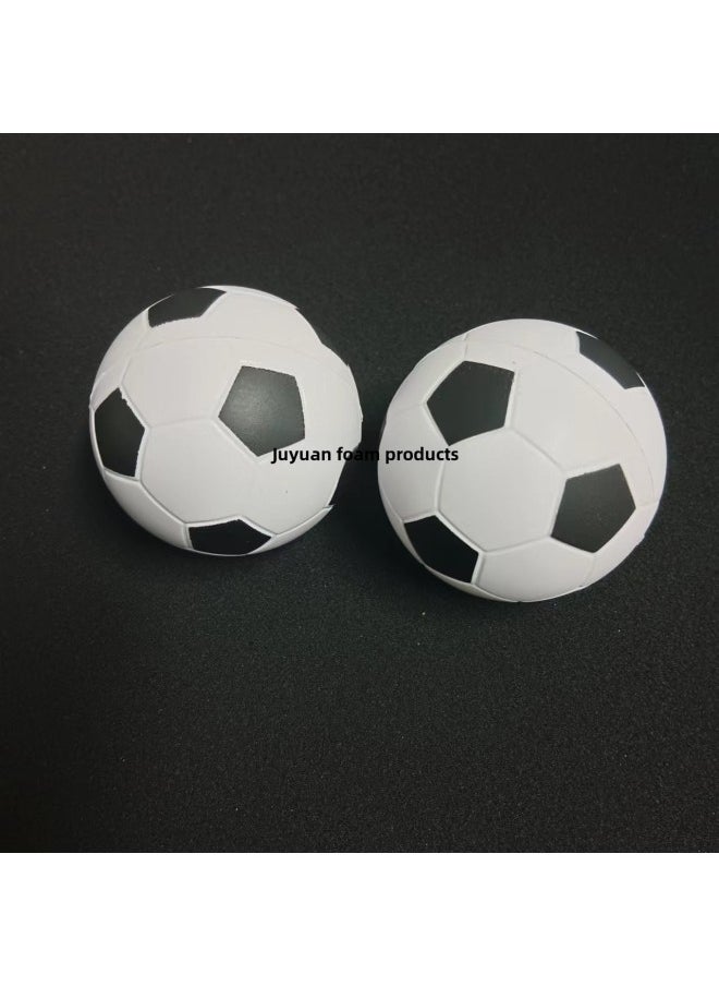 High Elasticity Pu Foam Colorful Toy Balls 40mm Inspirational Children's Play Balls Smooth Surface Polyurethane Foam-Color:60mm Football-Diameter:See Color Details  - Image 1