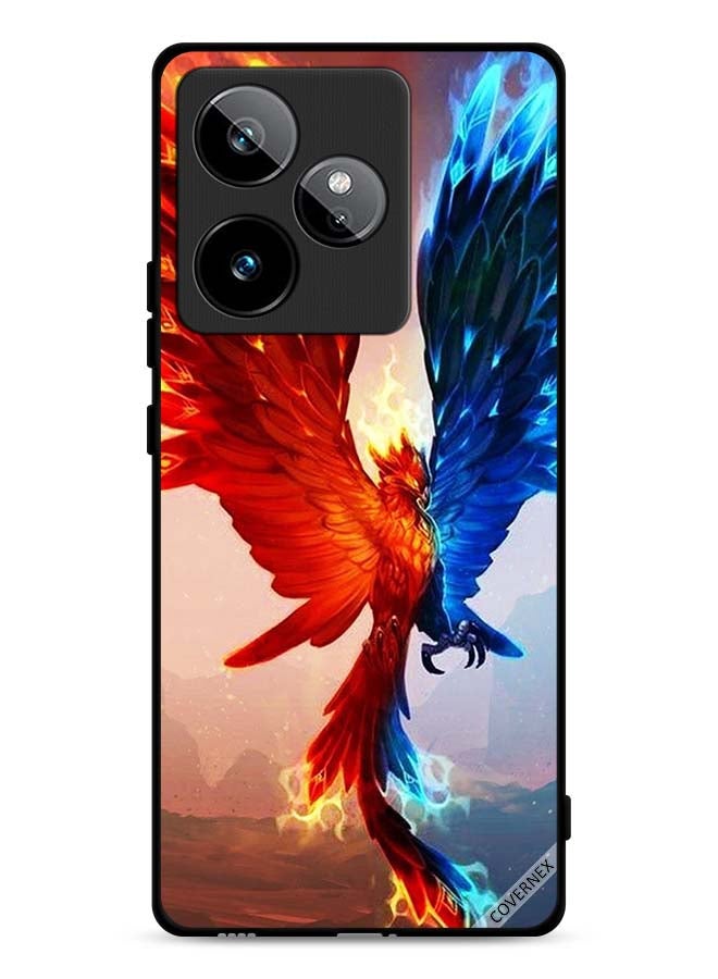 Realme GT 7 5G Protective Case Cover Fire And Water Eagle Wallpaper
