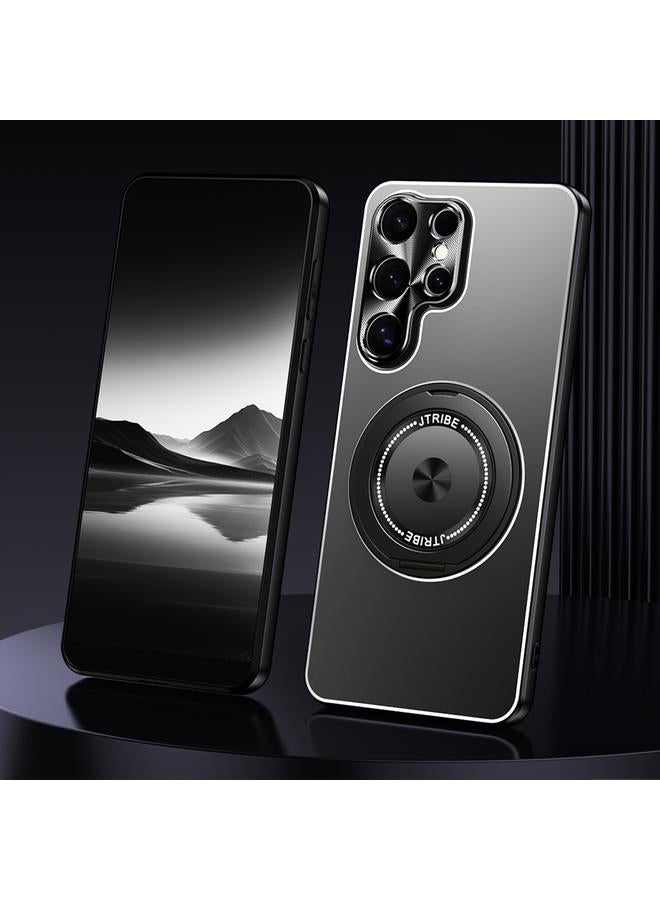 اس-توب جراب لهاتف Samsung Galaxy S23 Ultra 5G مع حامل دوار معدني غير لامع - Image 1