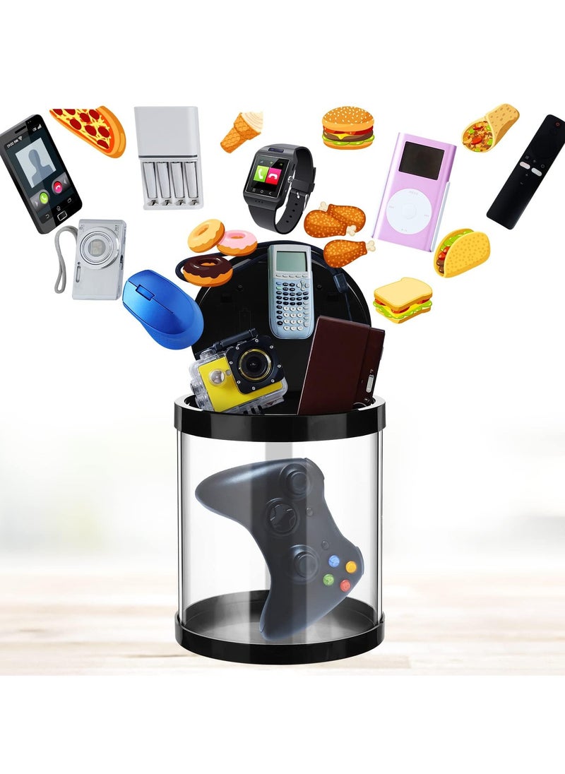 Generic - Multi-Purpose Time Lock Box for Phones, Snacks, and Games - Timed Locking Container with UV Timer to Control Addictions (Clear Black) - Image 1
