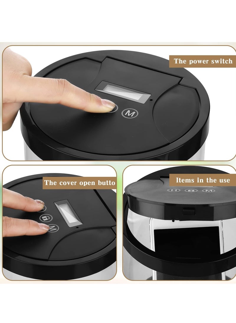 Generic - Multi-Purpose Time Lock Box for Phones, Snacks, and Games - Timed Locking Container with UV Timer to Control Addictions (Clear Black) - Image 1