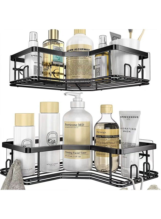 Kitchen bathroom rack corner tripod soap rack, stainless steel shower rack on bathroom wall, bathroom bathroom storage wall rack  - Image 3