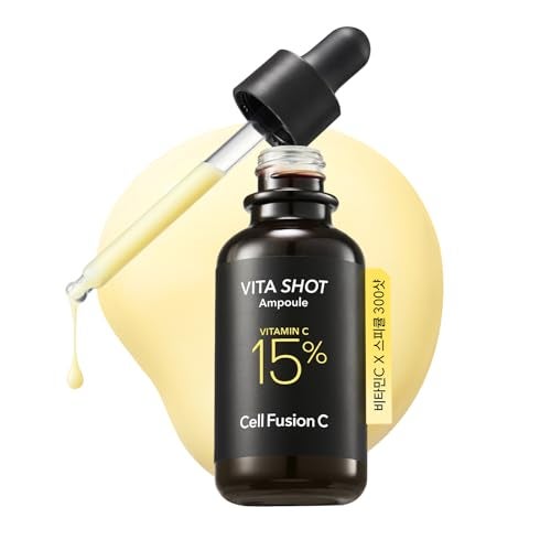 Cell Fusion C Toning C Vita Shot Ampoule Brightening Vitamin C Serum for Face with Spicules Zero Dark Spots Glow Serum for Sensitive Skin 20g 07 oz - Image 1