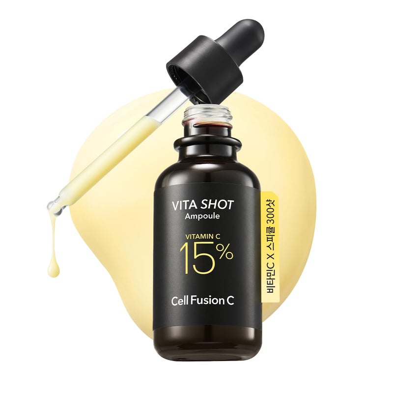 Cell Fusion C Toning C Vita Shot Ampoule Brightening Vitamin C Serum for Face with Spicules Zero Dark Spots Glow Serum for Sensitive Skin 20g 07 oz - Image 2