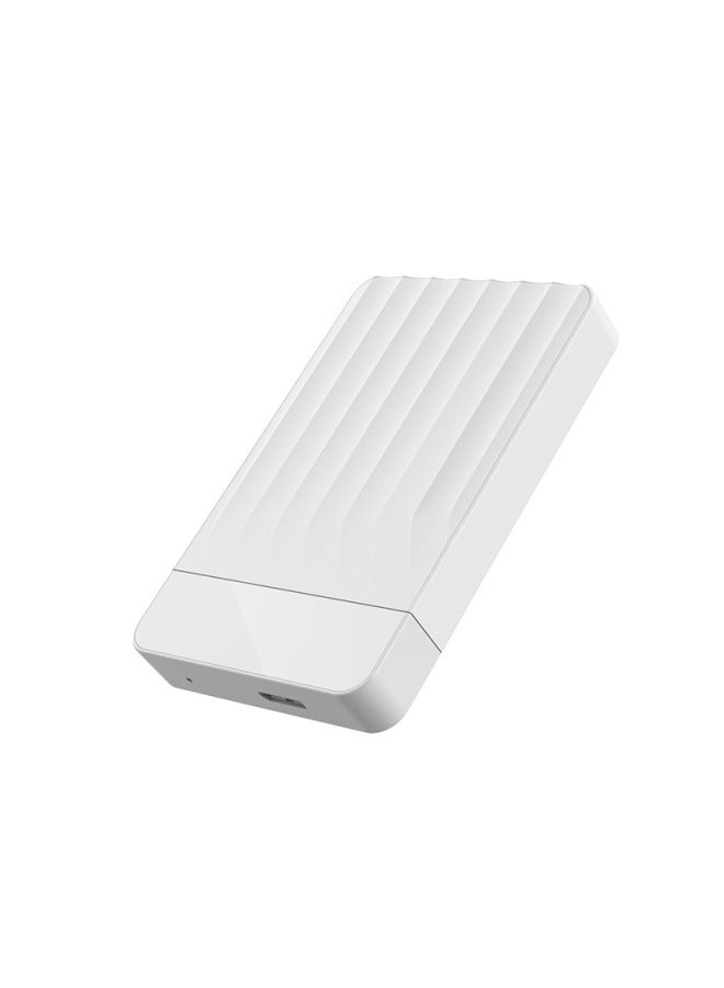 Portable Mobile Hard Disk Box External Hard Disk Shell HDD Mechanical 2.5 Inch-Color:White  - Image 1