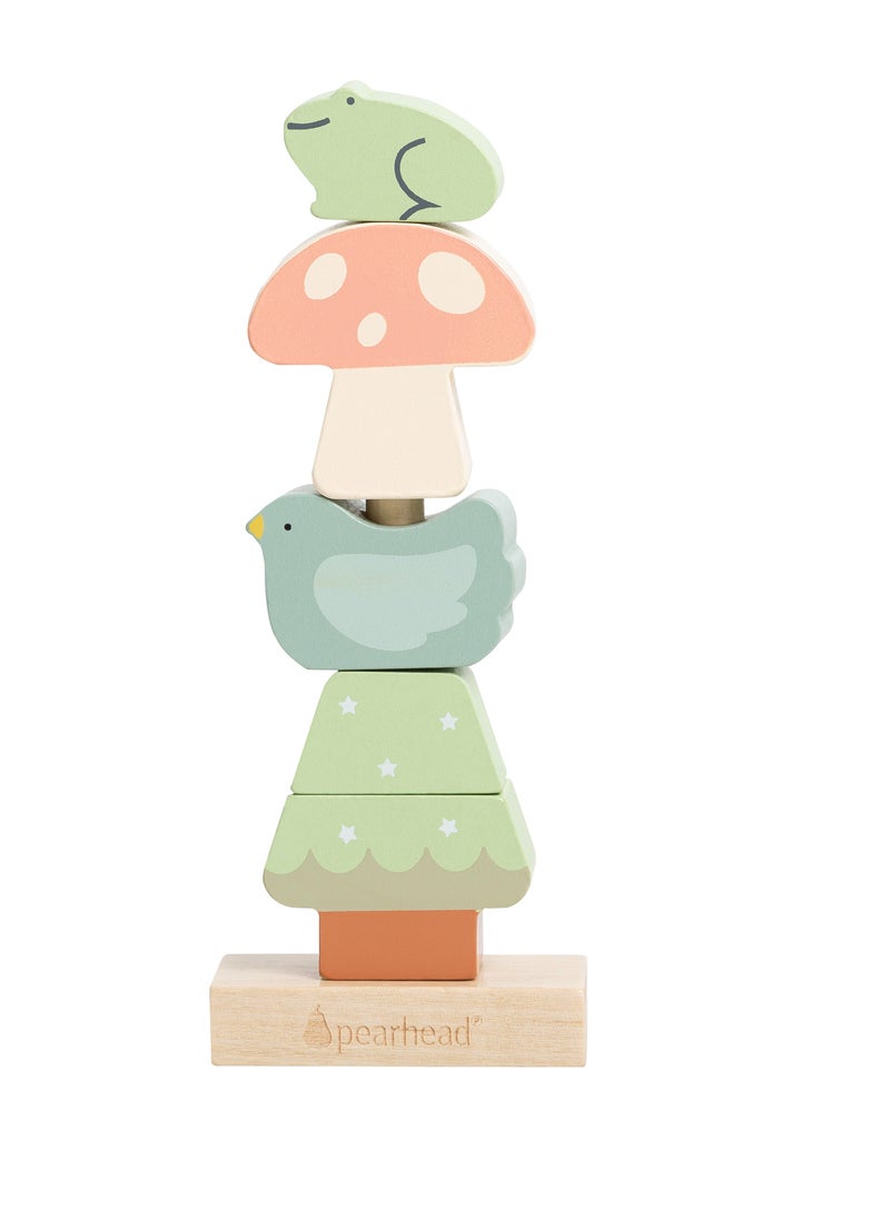 pearhead woodland wooden stacking toy  - Image 1