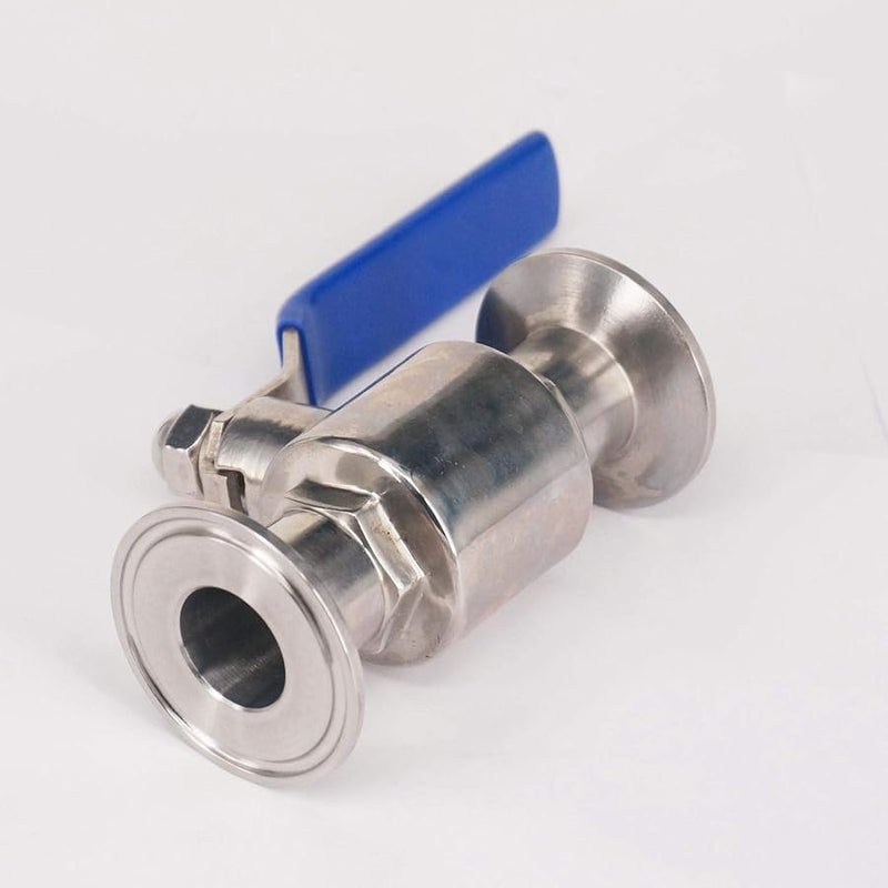 1.5 بوصة صمام كرة من الفولاذ المقاوم للصدأ 304 مع وصلة ثلاثية ومشبك فيريل 1 بوصة - Image 4