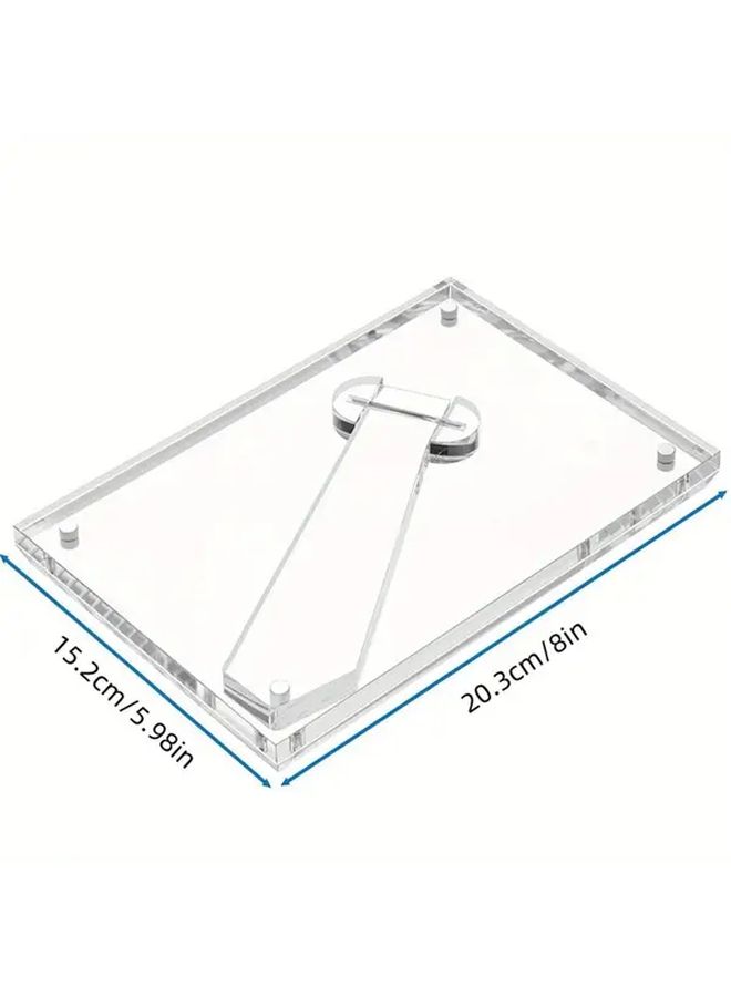 Modern Magnetic Photo Frame Dual Orientation 6 Inches Acrylic Black - Image 5