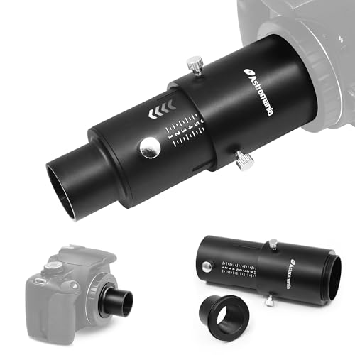 Astromania Upgrated Telescope Camera Adapter - Variable Projection Adapter 1.25 inch Extension Tube Kit for Prime Focus and Eyepiece Projection Astrophotography with Refractors or Reflector Telescopes - Image 1
