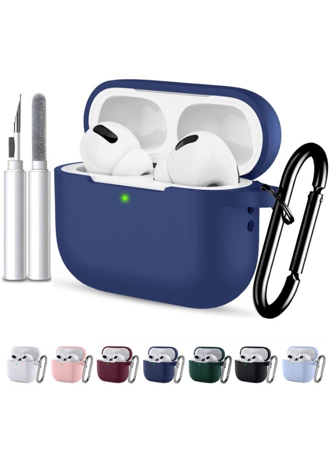 أنيوغرو لغطاء حالة AirPods Pro 3 2025 مع مجموعة نظيفة ، حالة حماية سيليكون ناعمة لـ AirPods Pro 3 للسفر أو الرحلات اليومية ، الملحقات مع سلسلة المفاتيح - Image 1
