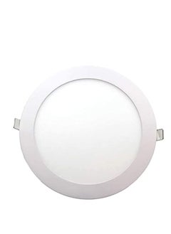 GLOWARE Gloware 18W Round LED Slim Panel Light – Cool White, Ultra-Thin Recessed Ceiling Fixture 