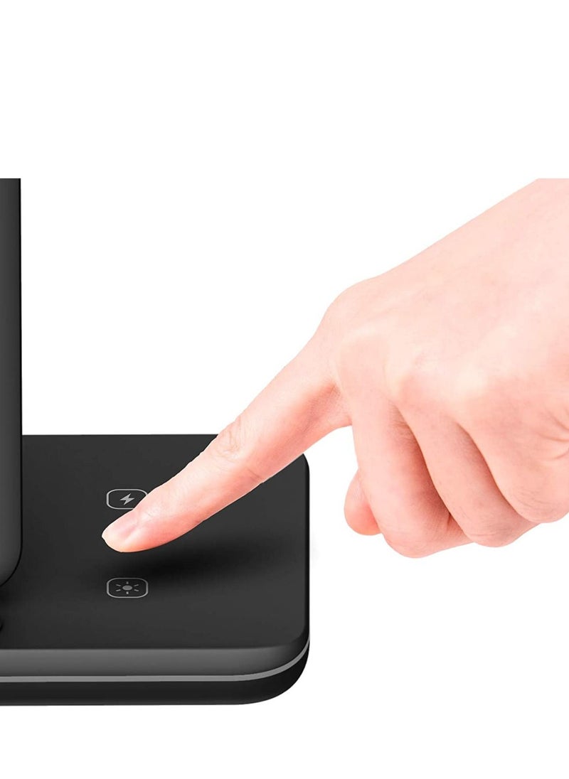 Phone Planet - 3 In 1 Wireless Fast Charging Station Black - Image 1
