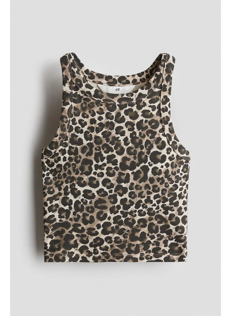 H&M Printed cotton vest top