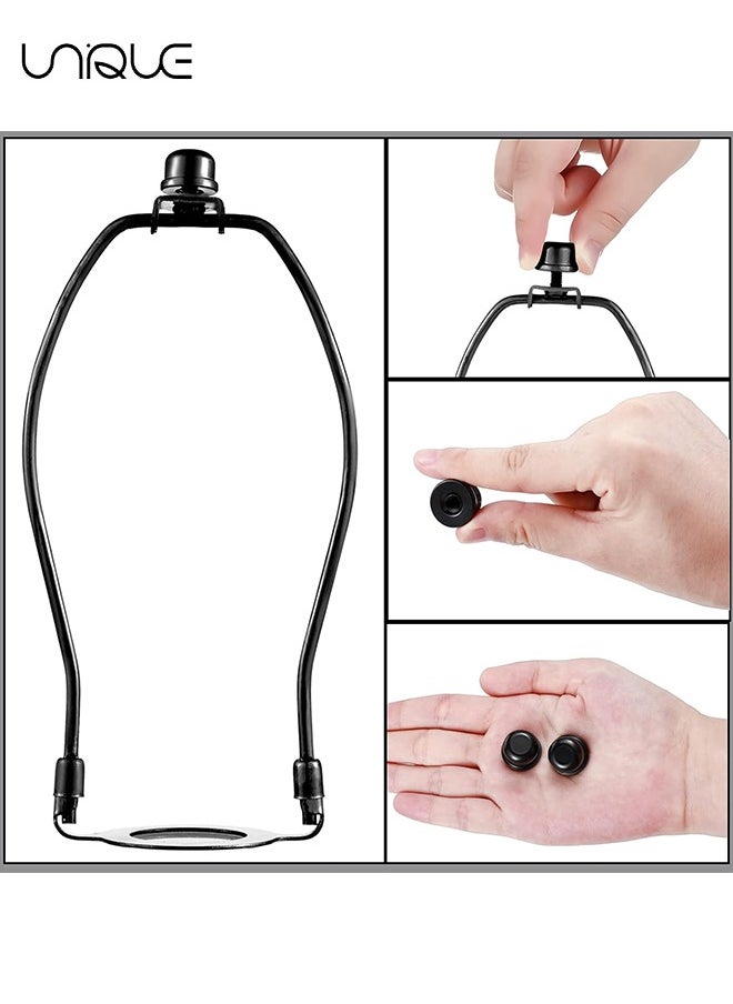 Unique Lamp Finial Knob, Lamp Accessories1/2 Inch Tall Lamp Finials Plated Steel Finials Tapped 1/4-27 for Lamp Harp Tops (8 Pieces, Black)  - Image 3