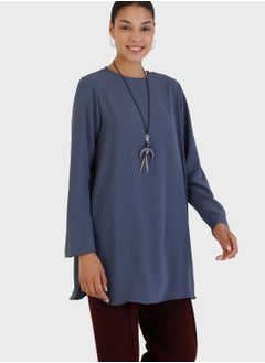 Crew Neck Knitted Tunic - pzsku/ZB48E1ED773600EE3370FZ/45/_/1697309683/65066f5c-1733-4467-81eb-4727c586d3ff