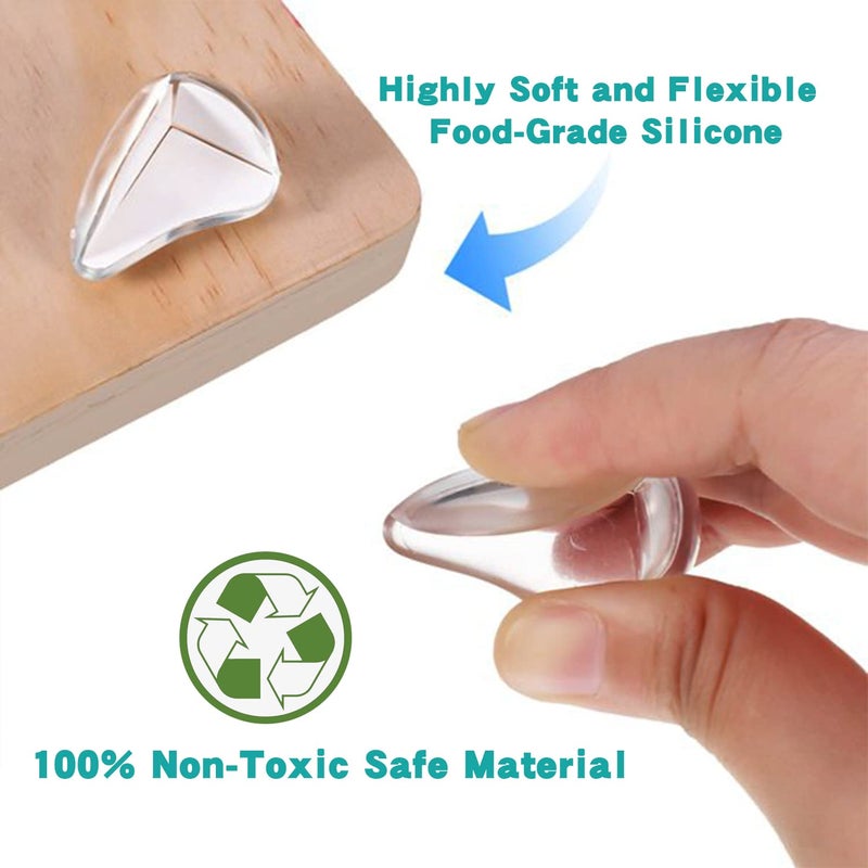 MOYONTE 16 Pack Corner Protector for Baby, Clear Corner Protectors, Furniture Corner Guard & Edge Safety Bumpers to Cover Sharp Furniture & Table Edge - Image 4