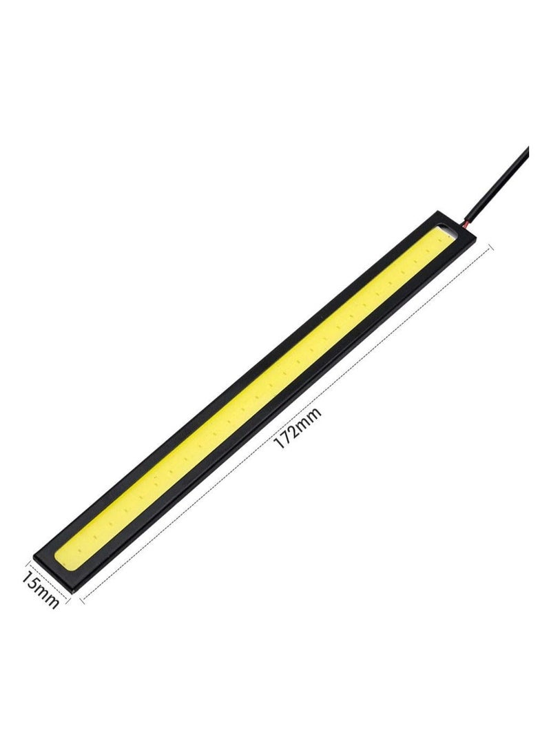 Generic - Ultra Bright COB Fog Light Strips for Cars - Waterproof LED Daytime Running Light Bar, High Visibility and Energy Efficient (2 Pcs) - Image 1