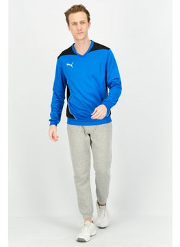 PUMA Men Sportswear Fit Brand Logo Sweatshirt, Blue/Black  - Image 2